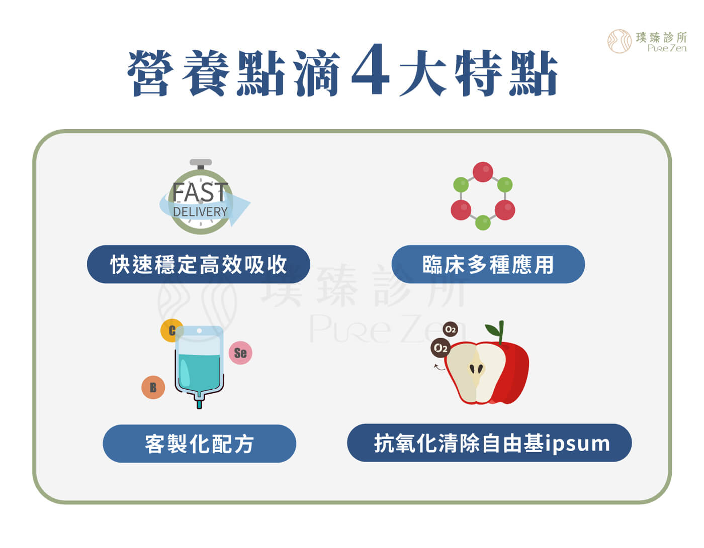 營養點滴4大特點