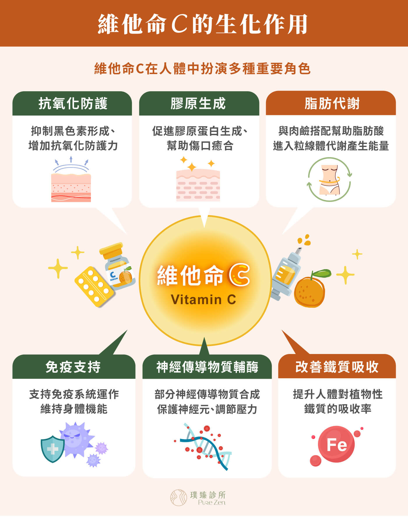 維他命C的生化作用_什麼是高單位維他命C靜脈注射點滴營