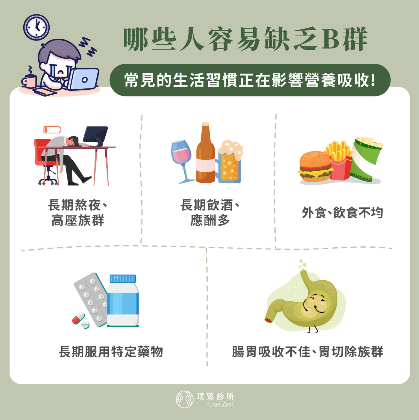 哪些人容易缺乏B群_原來常見的生活習慣正在影響營養吸收